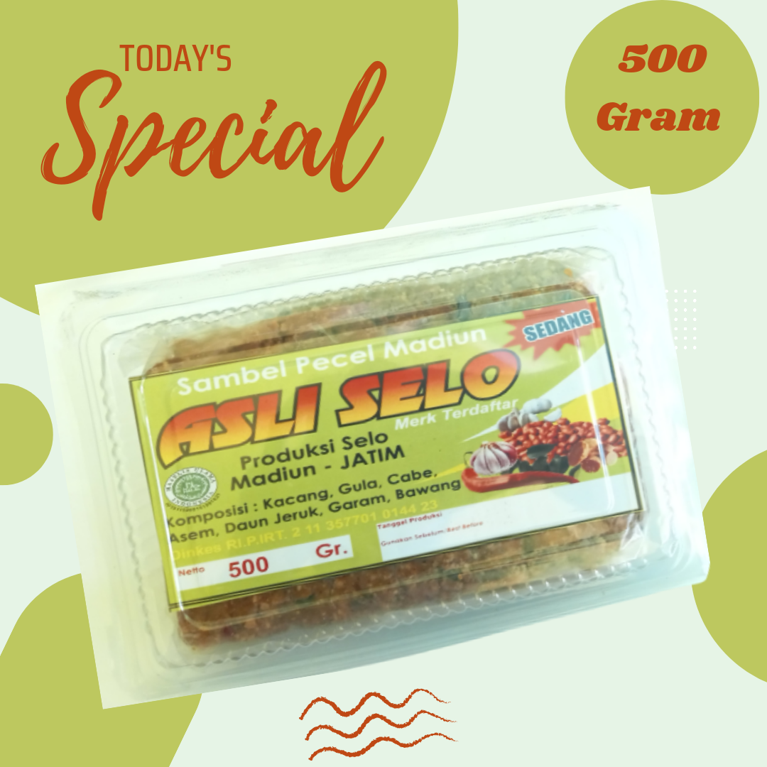 Sambel Kacang Varian Pedas 500gr